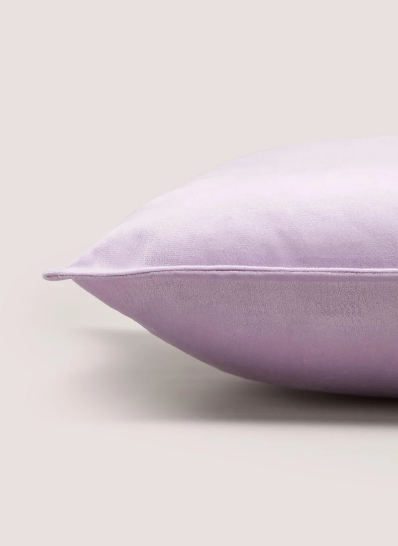 ماتلان Lilac Plain Velvet Cushion